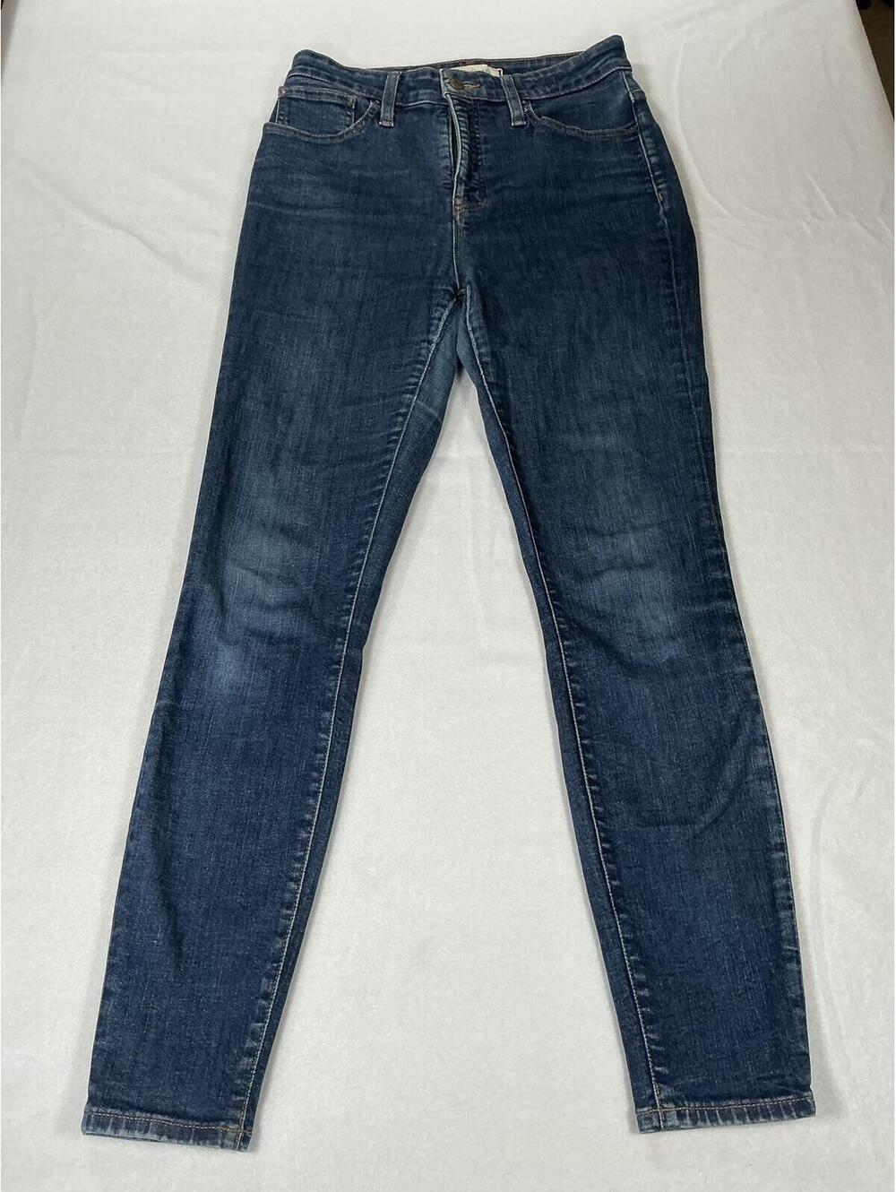 Madewell Curvy High-Rise Skinny Jeans Size 28 Dark Wash Blue Denim